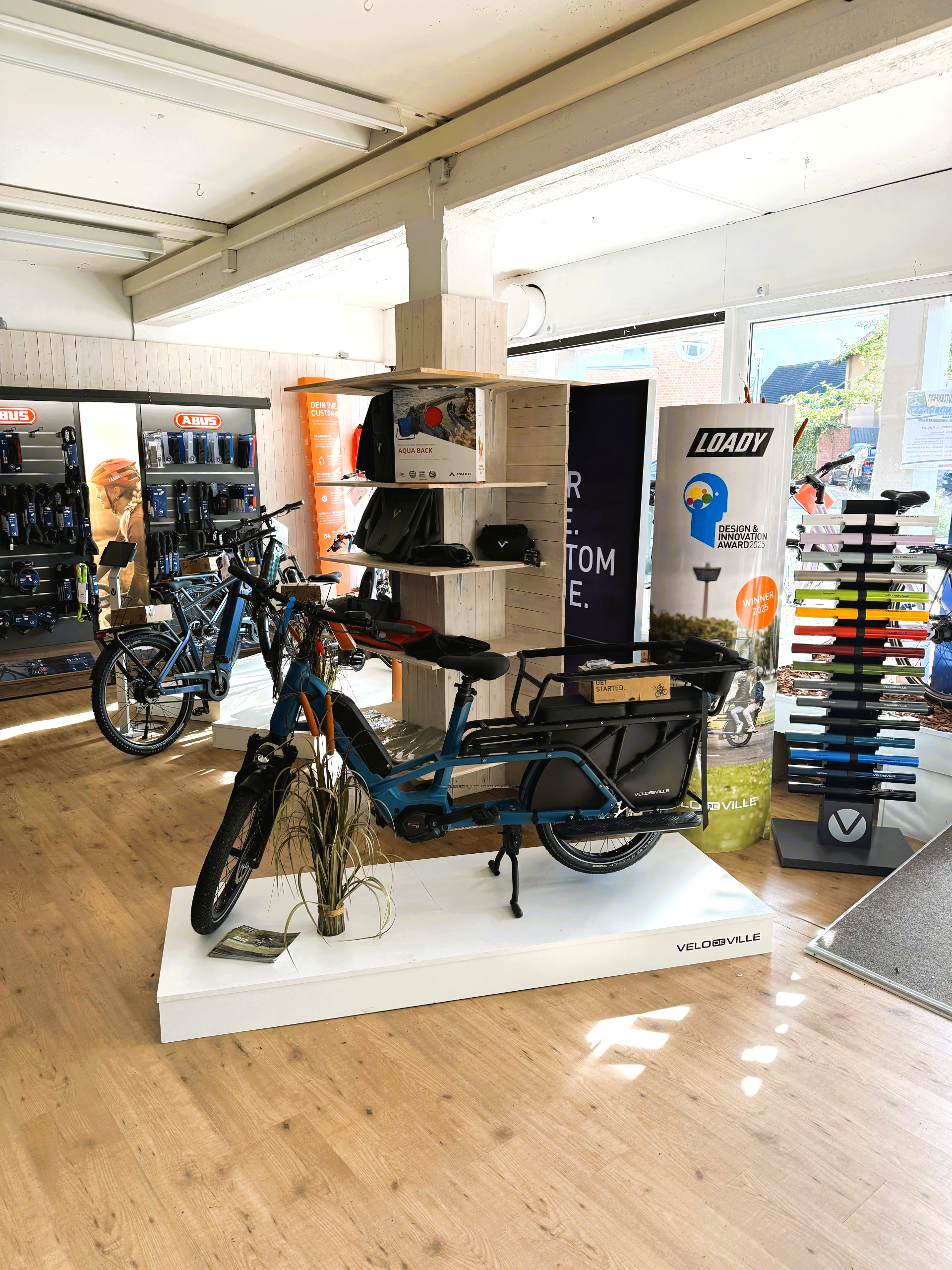 Innenansicht des Buxbike Fahrradladens